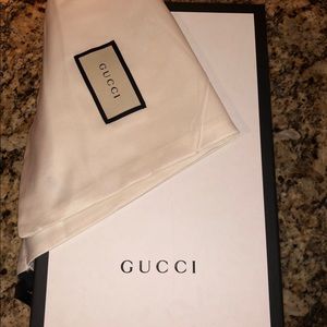 Gucci shoe box and dust bags